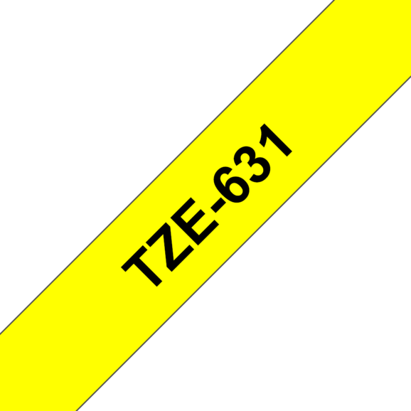 Beschriftungsband Brother 12mm schwarz auf gelb, Art.-Nr. TZ631 - Paterno B2B-Shop