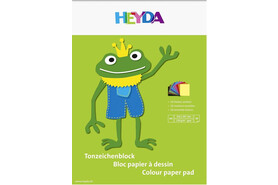 Tonpapierblock Heyda A4 10 Blatt, Art.-Nr. 2047125 - Paterno B2B-Shop