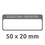 Inventar-Etiketten ZWF 50x20mm, schwarz, Art.-Nr. 6901ZWF - Paterno B2B-Shop