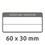 Inventar-Etiketten ZWF 60x30mm, schwarz, Art.-Nr. 6903ZWF - Paterno B2B-Shop