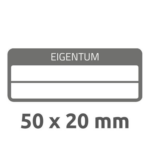 Eigentums-Etiketten ZWF VOID 50 x 20 mm, sw, Art.-Nr. 6923ZWF - Paterno B2B-Shop