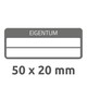 Eigentums-Etiketten ZWF VOID 50 x 20 mm, sw, Art.-Nr. 6923ZWF - Paterno B2B-Shop