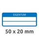 Eigentums-Etiketten ZWF VOID 50 x 20 mm, blau, Art.-Nr. 6924ZWF - Paterno B2B-Shop