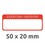 Inventar-Etiketten ZWF 50x20mm, rot, Art.-Nr. 6902ZWF - Paterno B2B-Shop