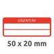Eigentums-Etiketten ZWF VOID 50 x 20 mm, rot, Art.-Nr. 6925ZWF - Paterno B2B-Shop
