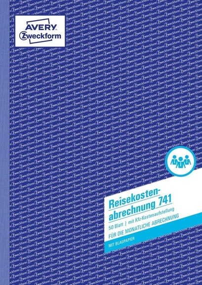 Reisekostenbuch DIN A4 hoch 50 Blatt, Art.-Nr. 741ZWF - Paterno B2B-Shop