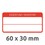 Inventar-Etiketten ZWF 60x30mm, rot, Art.-Nr. 6904ZWF - Paterno B2B-Shop