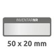 Inventar-Etiketten ZWF 50x20mm, schwarz, Art.-Nr. 6920ZWF - Paterno B2B-Shop