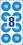 Prüfplaketten ZWF 2019 NoPeel 30mm, blau, Art.-Nr. 6946ZWF - Paterno B2B-Shop