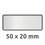 Inventar-Etiketten ZWF 50x20mm, schwarz, Art.-Nr. 6913ZWF - Paterno B2B-Shop