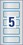 Inventar-Etiketten ZWF 50x20mm, blau, Art.-Nr. 6914ZWF - Paterno B2B-Shop