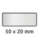 Inventar-Etiketten ZWF 50x20mm, schwarz, Art.-Nr. 6922ZWF - Paterno B2B-Shop
