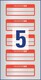 Inventar-Etiketten ZWF 50x20mm, rot, Art.-Nr. 6911ZWF - Paterno B2B-Shop