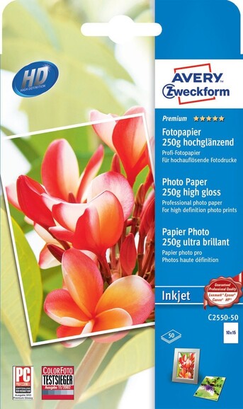 Fotopapier ZWF PREMIUM 10x15cm 250g, Art.-Nr. C2550-50 - Paterno B2B-Shop