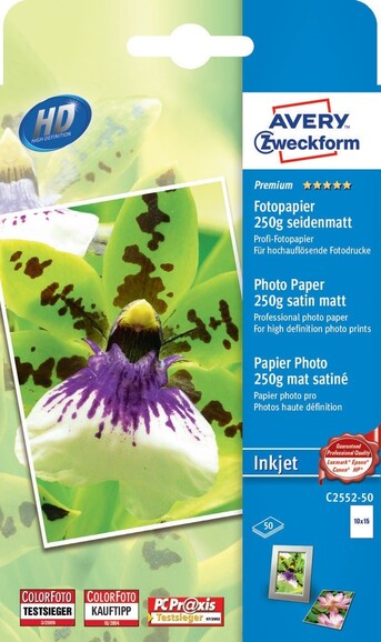 Fotopapier ZWF PREMIUM 10x15cm 250g, Art.-Nr. C2552-50 - Paterno B2B-Shop