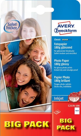 Fotopapier ZWF CLASSIC 10x15cm 180g, 100 Bl, Art.-Nr. C2570-100 - Paterno B2B-Shop