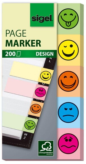 Haftmarker Sigel Design Smile 20x50 mm, Art.-Nr. HN502 - Paterno B2B-Shop