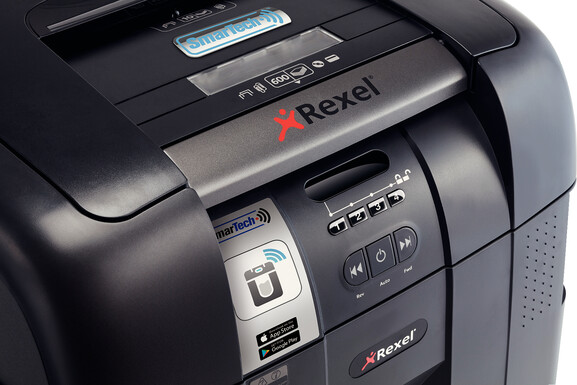 Aktenvernichter Rexel Optimum Auto+ 600M, Art.-Nr. 2103500EUS - Paterno B2B-Shop