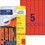 Etiketten A4 Ordnerrücken 38 x 297 mm rot, Art.-Nr. L474-20-RT - Paterno B2B-Shop
