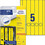 Etiketten A4 Ordnerrücken 38 x 297 mm gelb, Art.-Nr. L474-20-GE - Paterno B2B-Shop