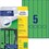 Etiketten A4 Ordnerrücken 38 x 297 mm grün, Art.-Nr. L474-20-GN - Paterno B2B-Shop