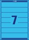 Etiketten A4 Ordnerrücken 38 x 192 mm blau, Art.-Nr. L476-25-BL - Paterno B2B-Shop