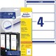 Etiketten Ordnerrücken 25 A4 weiß KP, Art.-Nr. 6061ZWF - Paterno B2B-Shop
