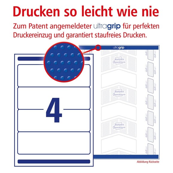 Etiketten Ordnerrücken 25 A4 weiß KP, Art.-Nr. 6061ZWF - Paterno B2B-Shop