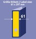 Ordneretiketten ZWF 297 x 61 mm gelb, Art.-Nr. 4755ZWF - Paterno B2B-Shop