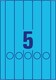 Etiketten A4 Ordnerrücken 38 x 297 mm blau, Art.-Nr. L474-20-BL - Paterno B2B-Shop
