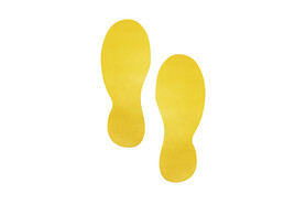 Bodenmarkierungsform Fuß gelb, Art.-Nr. 1727-04 - Paterno B2B-Shop