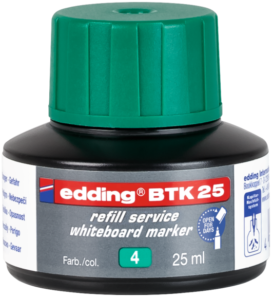 Nachfülltinte für Edding Whitboardmarker blau, Art.-Nr. BTK25-BL - Paterno B2B-Shop