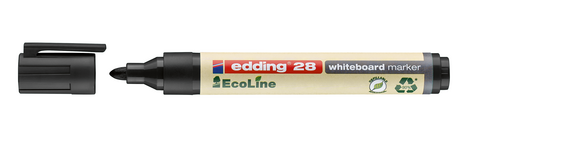 Whiteboardmarker Edding 28 EcoLine schwarz, Art.-Nr. 28EDDING-SW - Paterno B2B-Shop