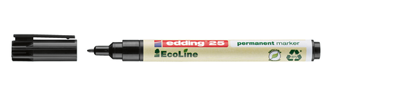 Marker Edding 25 permanent EcoLine schwarz, Art.-Nr. 25EDDING-SW - Paterno B2B-Shop