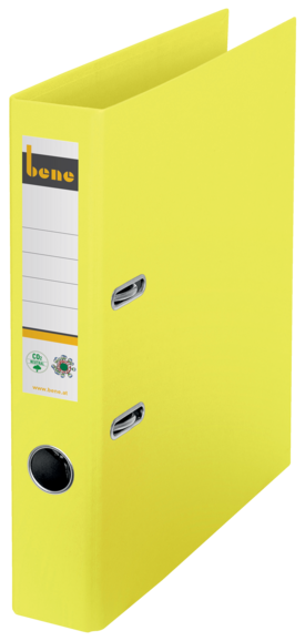 Ordner Bene CO2 neutral schmal gelb, Art.-Nr. 301600-GE - Paterno B2B-Shop