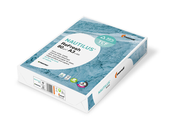 Kopierpapier Nautilus ReFresh A3 80 gr. CIE 161, Art.-Nr. NAUTREF380 - Paterno B2B-Shop