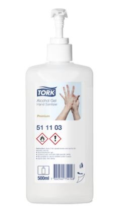 Händedesinfektionsgel Tork 500 ml, Art.-Nr. 511103 - Paterno B2B-Shop