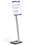Infoständer Durable A3 metallic silber, Art.-Nr. 481323 - Paterno B2B-Shop