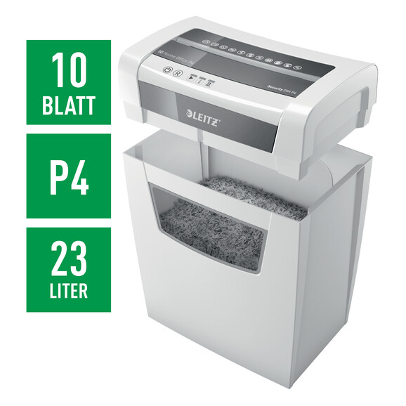 Aktenvernichter Leitz IQ Home weiß, Art.-Nr. 8009-00-00 - Paterno B2B-Shop