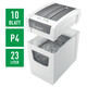 Aktenvernichter Leitz IQ Slim P-4 weiß, Art.-Nr. 8001-00-00 - Paterno B2B-Shop