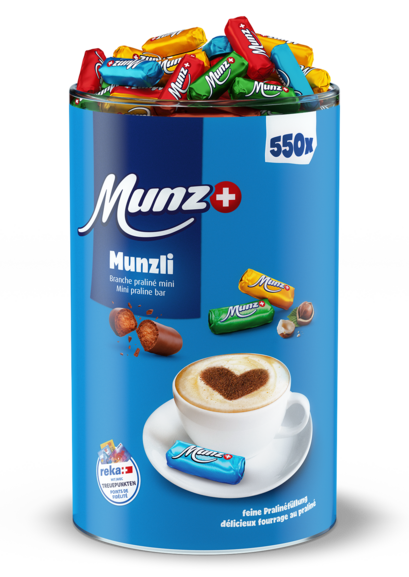 Munzli Mini-Praline mit Pralinefüllung 2,5 Kilo, Art.-Nr. 01248 - Paterno B2B-Shop