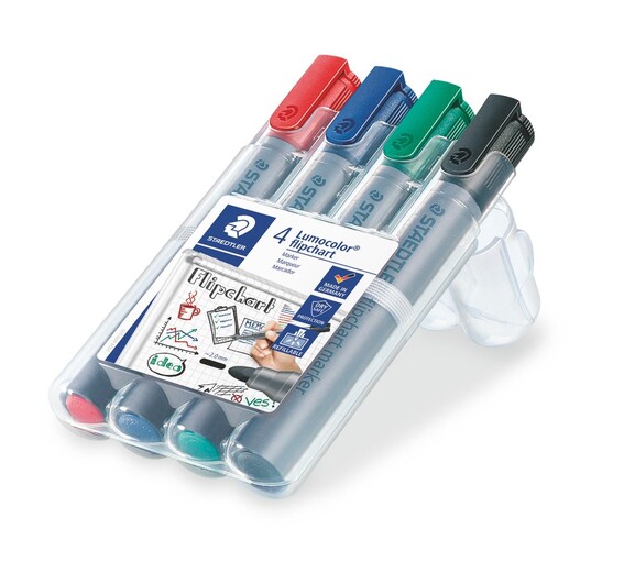 Flipchartmarker Staedtler 356 WP4 permanent, Art.-Nr. 356-WP4 - Paterno B2B-Shop