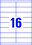 Universaletiketten A4 3665 weiss 105x33,8mm, Art.-Nr. ZWF-3665 - Paterno B2B-Shop