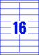 Universaletiketten A4 3665 weiss 105x33,8mm, Art.-Nr. ZWF-3665 - Paterno B2B-Shop
