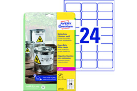 Etiketten ZWF Wetterfest 63,5 x 33,9 mm, Art.-Nr. L4773-20 - Paterno B2B-Shop