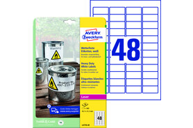 Etiketten ZWF Wetterfest 45,7 x 21,2 mm, Art.-Nr. L4778-20 - Paterno B2B-Shop