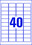Etiketten ZWF Kraftkleber 45,7 x 25,4 mm, Art.-Nr. L6140-20 - Paterno B2B-Shop