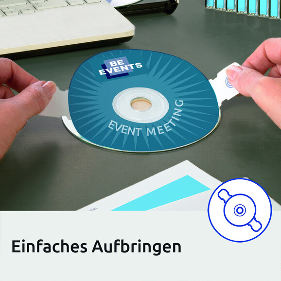 Etiketten ZWF CD rund 117 mm, Art.-Nr. L6043-25 - Paterno B2B-Shop