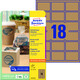 Etiketten ZWF 62x42mm naturbraun, Art.-Nr. L7110-25 - Paterno B2B-Shop
