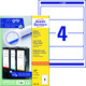 Ordneretiketten ZWF 192 x 61 mm weiss, Art.-Nr. L4761-100 - Paterno B2B-Shop